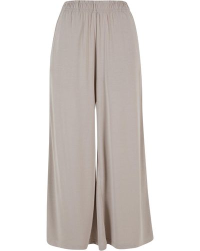 Urban Classics Cargohose Ladies Modal Culotte - Grau