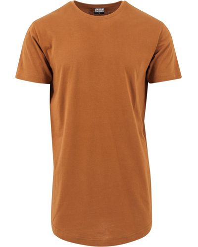 Urban Classics T-Shirt Shaped Long Tee - Braun