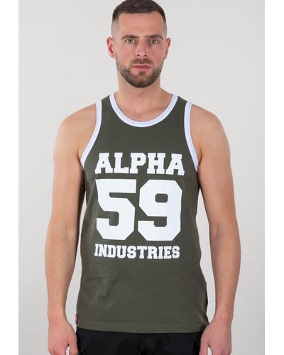 Alpha Industries Muskelshirt Men - Grau