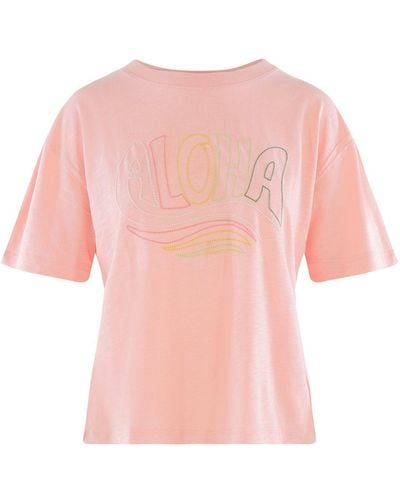 Pj Salvage T-Shirt Cozy Casual - Pink