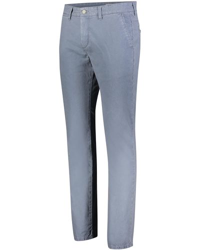 M·a·c 5-Pocket-Jeans LENNOX smoke blue printed 6365-00-0676L 176B - Blau