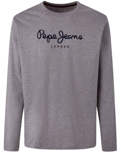 Pepe Jeans T-Shirt Longsleeve EGGO LONG (1-tlg) - Grau