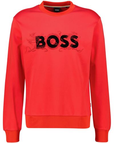 BOSS Sweatshirt SOLERI 119_LNY - Rot