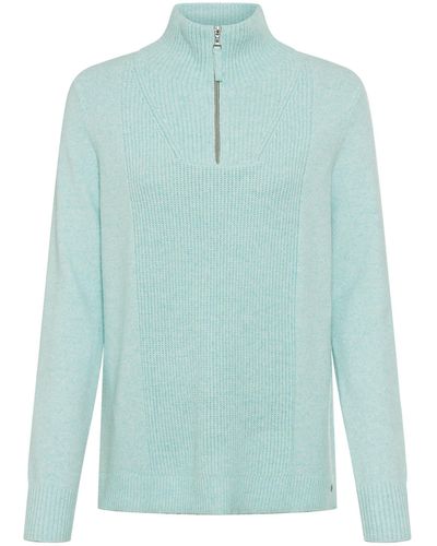 Olsen Strickpullover Pullover Long Sleeves - Blau