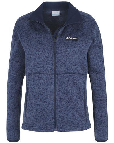 Columbia Rollkragenpullover W Sweater Weather Full Zip - Blau