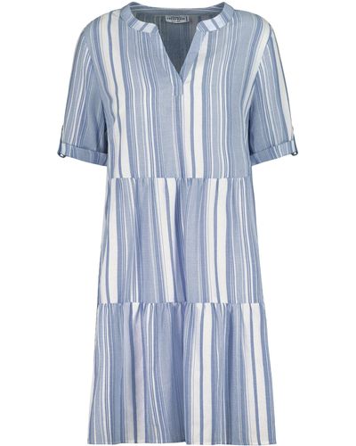 Fresh Made A-Linien-Kleid Volantkleid - Blau