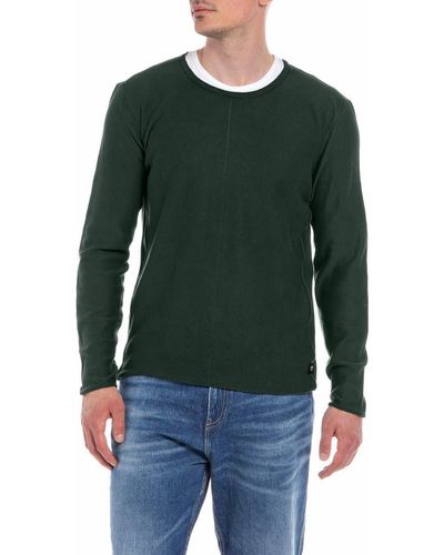 Replay Sweatshirt Masche - Grün