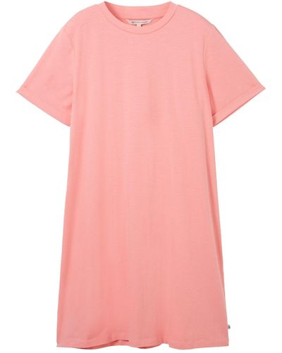 Tom Tailor Midikleid short t-shirt dress - Pink
