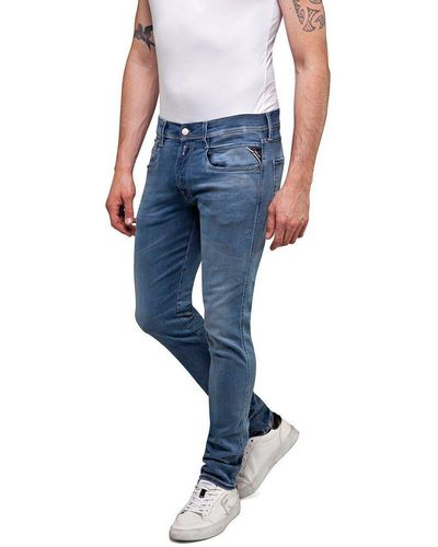 Replay Slim-fit-Jeans ANBASS HYPERFLEX BIO - Blau