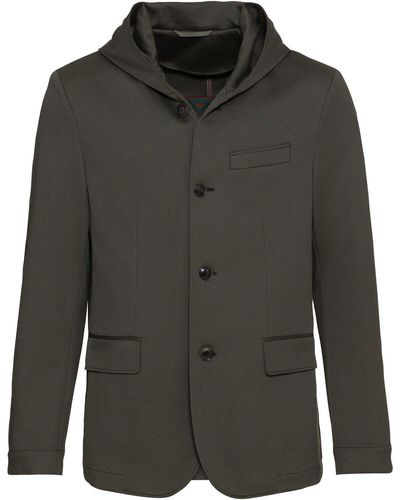 Reitmayer Outdoorjacke Jersey-Jacke mit Kapuze - Grau