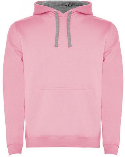 Roly Kapuzenpullover Urban Hooded Sweatshirt, Innen angeraut - Pink