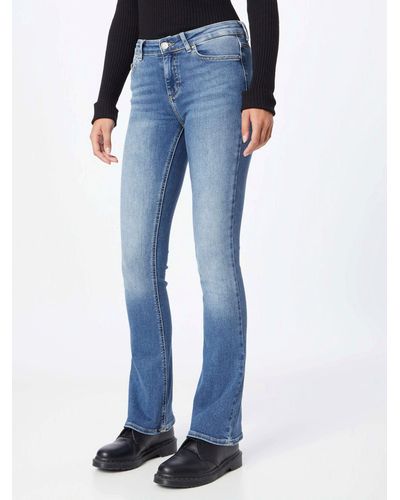 ONLY Bootcut-Jeans (1-tlg) Weiteres Detail, Plain/ohne Details - Blau