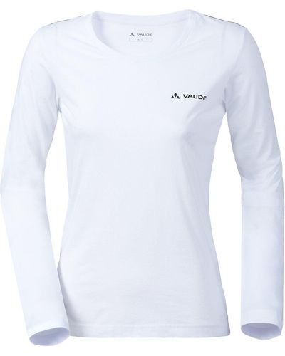 Vaude Langarmshirt Wo Brand LS Shirt - Weiß