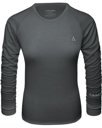 Schoeffel Ö Kurzarmshirt W Merino Sport Shirt /1 Arm - Grau