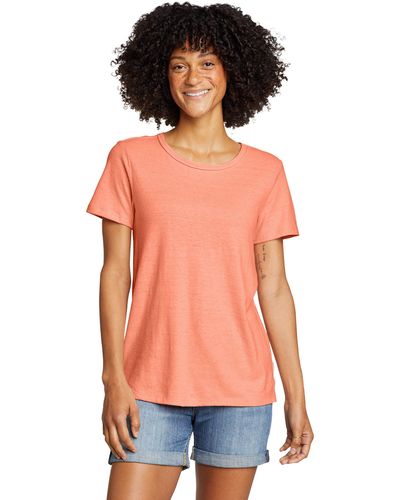 Eddie Bauer T- Hemp Shirt - Orange