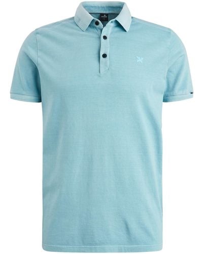 Vanguard T-Shirt Short sleeve polo mercerized gd je - Blau