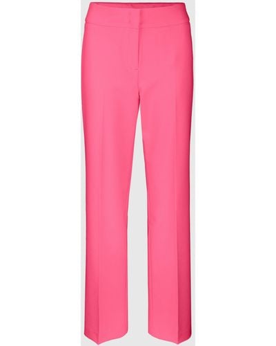 Bianca Stretch-Hose PARIGI im cleanen Look in Trendfarben und mit Bügelfalte - Pink