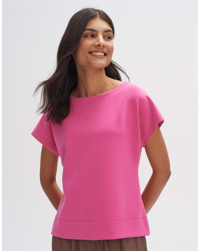 Opus Sweatshirt Giwari leicht talliert - Pink