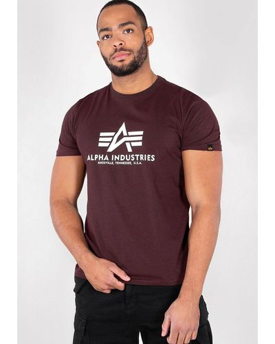 Alpha Industries Basic T-Shirt - Lila