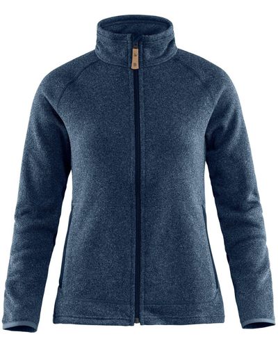 Fjallraven Funktionsjacke Övik Fleece Zip Sweater W - Blau
