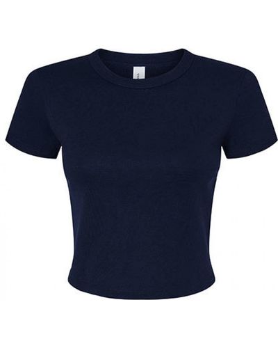 Bella Canvas Bella + Canvas Rundhalsshirt Women ́s Micro Rib Baby Tee T-Shirt - Blau