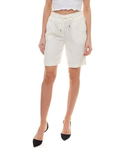 Soya Concept Hose sommerliche Freizeit- mit Bindeband Sommer-Shorts Weiß
