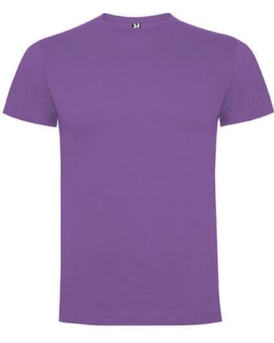 Roly Rundhalsshirt Dogo Premium T-Shirt, Single-Jersey - Lila