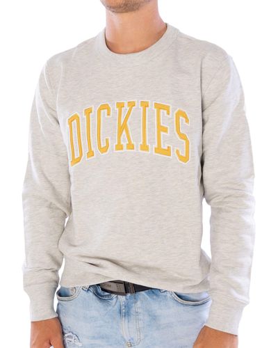 Dickies Sweater Aitkin, G L, F grey-melange/honey Sweatpulli mit Rundhalsausschnitt - Grau