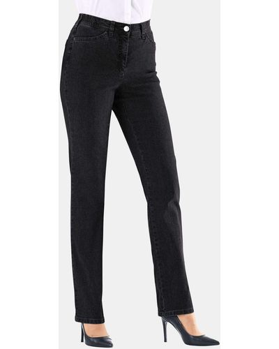 Goldner Bequeme Jeans Kurzgröße: Klassische Jeanshose ANNA - Blau