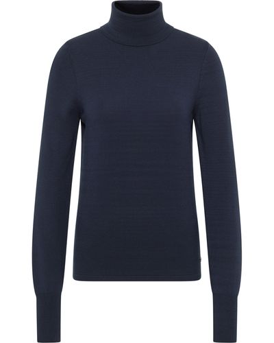 Mustang Sweater Rollkragenpullover - Blau