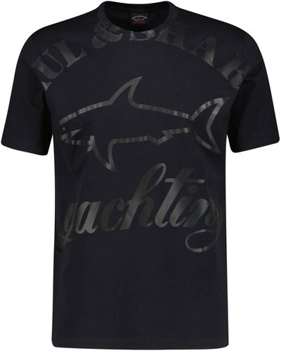 Paul & Shark T-Shirt (1-tlg) - Schwarz