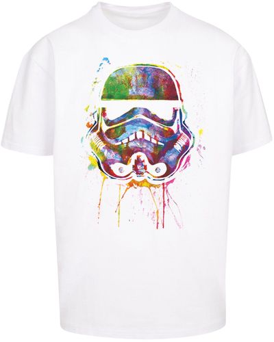 Star Herren DE in Lyst Wars Print | Schwarz F4NT4STIC Stormtrooper T-Shirt für
