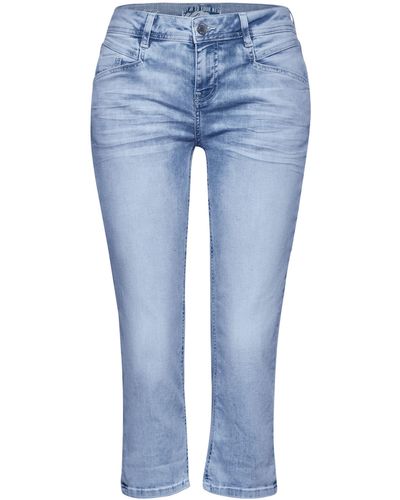 Street One 3/4-Jeans LTD QR JANE mit Stretch-Anteil - Blau