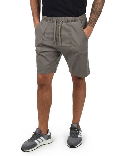 INDICODE Shorts IDFrancesco kurze Hose mit elastischem Bund - Grau