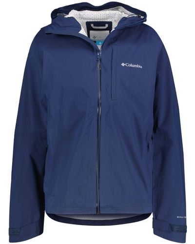 Columbia Outdoorjacke Outdoor Jacke "Ampli-Dry" mit Kapuze (1-St) - Blau