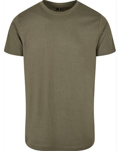 Build Your Brand Rundhalsshirt Basic Round Neck T-Shirt XS bis 5XL - Grün