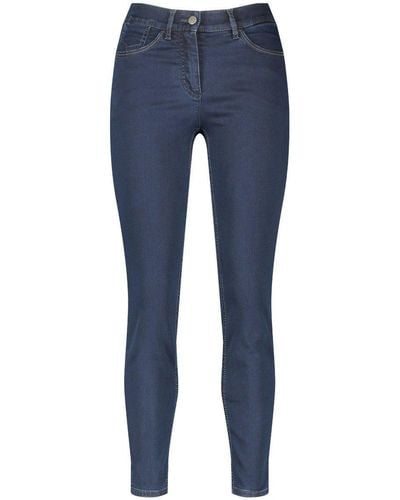 Gerry Weber 5-Pocket-Jeans Best4me Cropped Organic Cotton (92431-67950) von - Blau