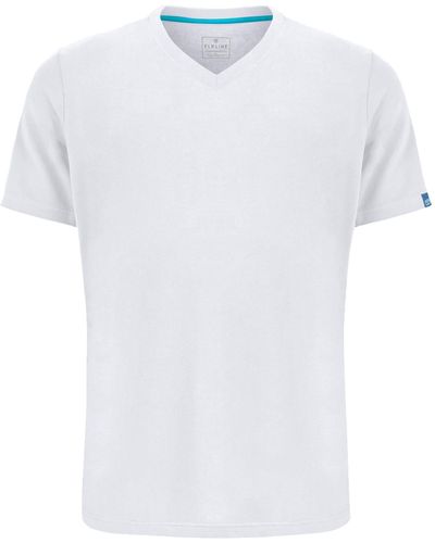 Elkline T-Shirt Must Be V-Ausschnitt - Weiß