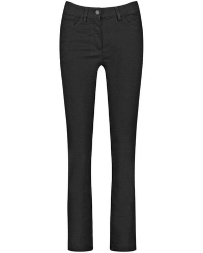 Gerry Weber 5-Pocket-Jeans Best4me Cropped Organic Cotton (92431-67950) von - Schwarz