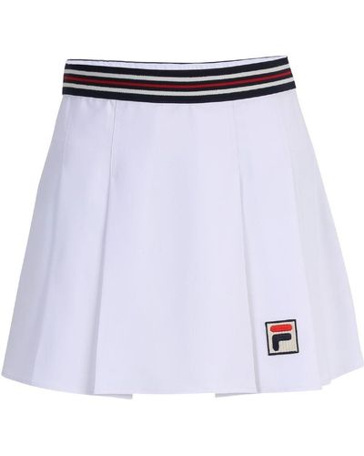 Fila Midirock Laiwu Pleated Tennis Skirt - Weiß