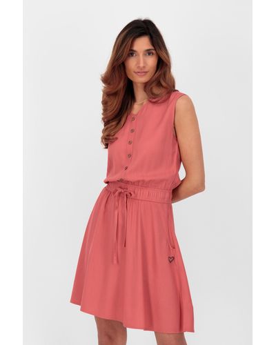 Alife & Kickin ScarlettAK A Sleeveless Dress Sommerkleid, Kleid - Rot