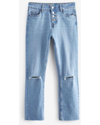 Next Straight- Gerade Jeans mit Comfort-Stretch (1-tlg) - Blau