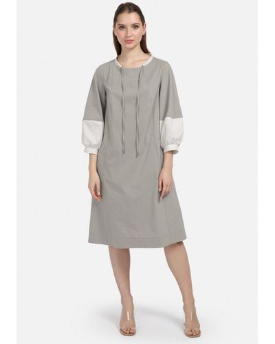 HELMIDGE A-Linien-Kleid Midikleid - Grau