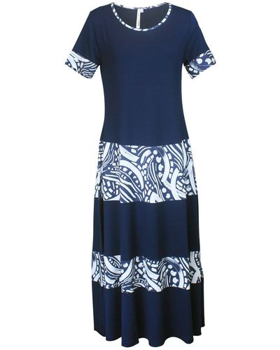 Dolce Vita A-Linien- Kleid 48133 - Blau