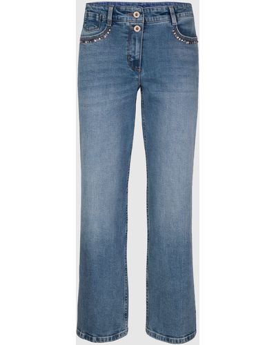Bianca 5-Pocket-Jeans - Blau