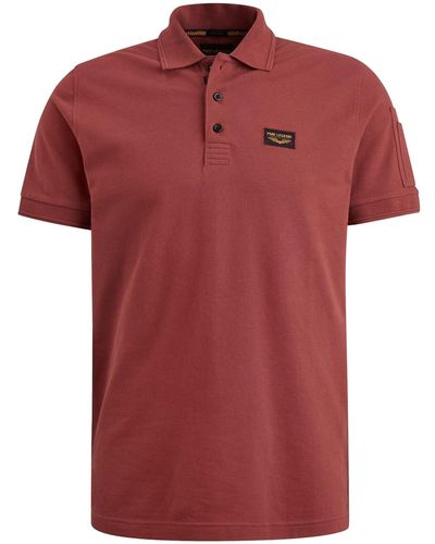 PME LEGEND T-Shirt Short sleeve polo Trackway - Rot