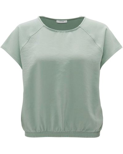 Opus Kurzarmshirt Shirt Sagama - Grün