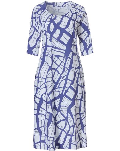 Pastunette Sommerkleid Kleid (1-tlg) Leinenmischung - Blau