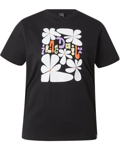 Iriedaily T-Shirt De La Fleur (1-tlg) Plain/ohne Details - Schwarz