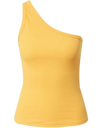 Gestuz Shirttop (1-tlg) Plain/ohne Details - Gelb